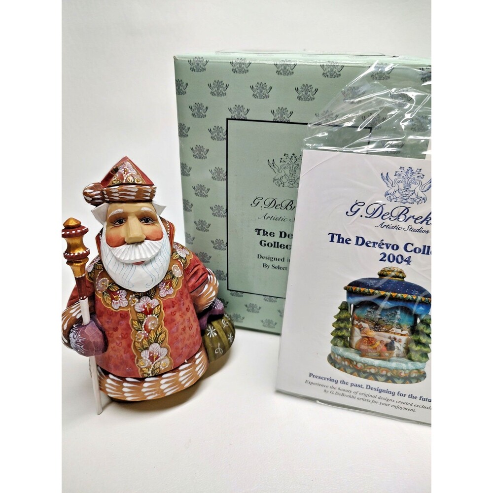 Vintage 2005 G. DeBrekht Comfort Santa #51772-2 5.25" Tall
